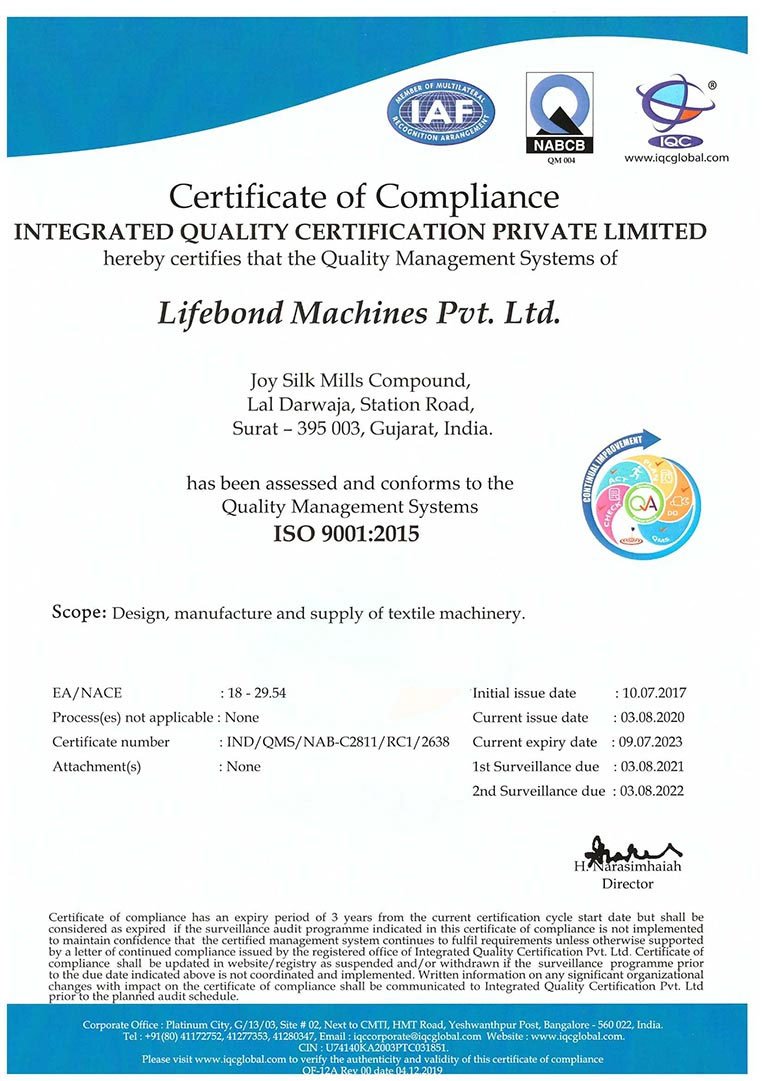 Lifebondindia Certification
