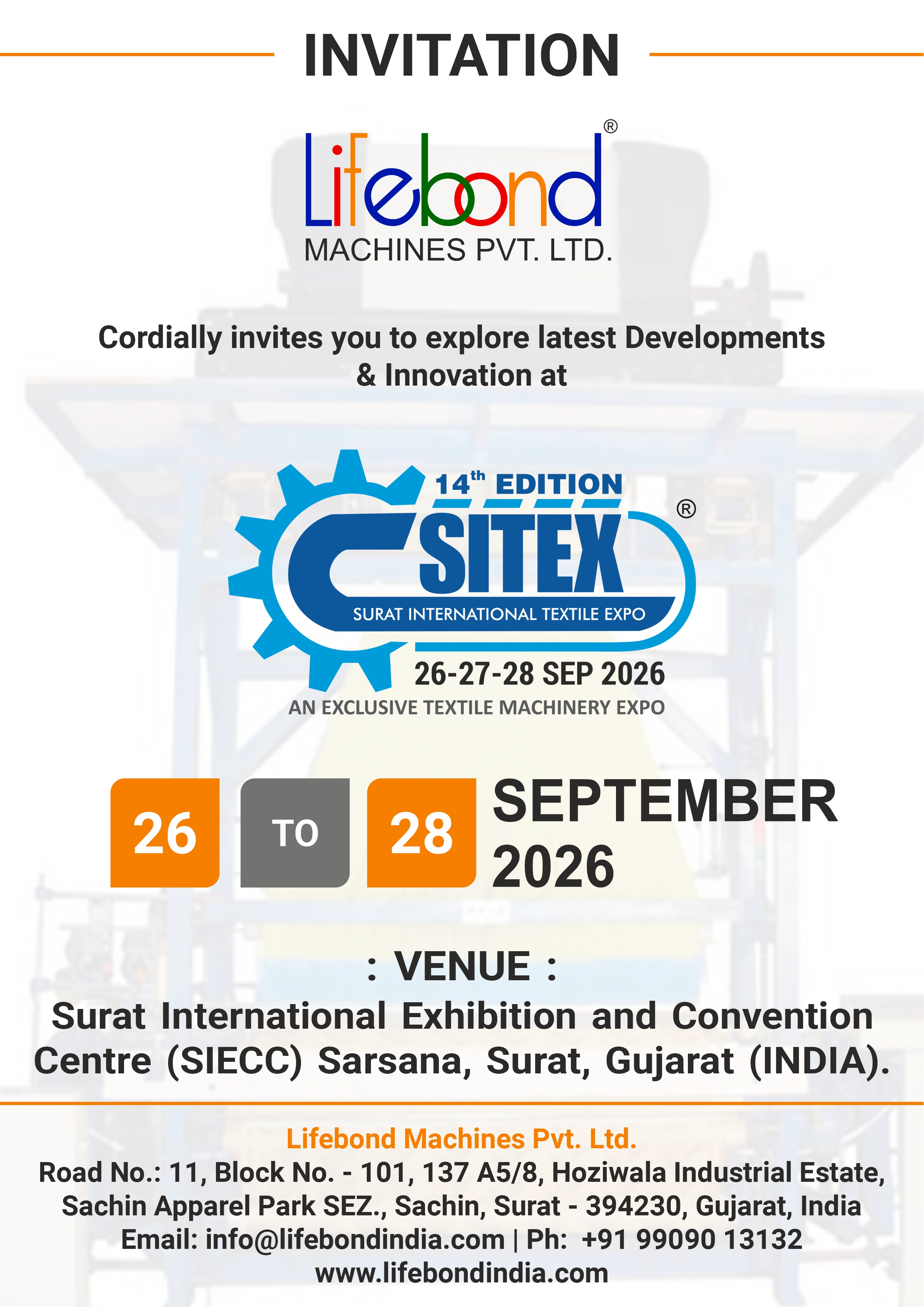 SITEX, Surat, 2026